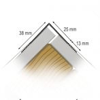 Protektor Nr.: 37322 Kompositprofil Mid-Flex 300 für Kanten im Trockenbau Papierkaschiert, Rolle