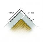 Protektor Nr.: 37325 Kompositprofil Big-Stick 300 für Kanten im Trockenbau Stab für 90 Grad Außenecke