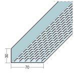 Protektor Nr.: 9072 Lüftungswinkel einseitige Rechtecklochung Alu