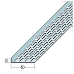 Protektor Nr.: 9312 Lüftungswinkel einseitige Rechtecklochung Alu
