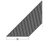 Protektor Nr.: 9323 Lüftungsstreifen Rechtecklochung Alu schwarz