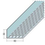 Protektor Nr.: 9330 Lüftungswinkel einseitige Rechtecklochung Alu