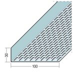 Protektor Nr.: 9332 Lüftungswinkel einseitige Rechtecklochung Alu