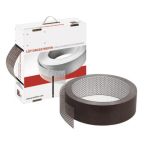 Protektor Nr.: 9346 Lüftungsstreifen Rechtecklochung gerollt Alu weiß/braun