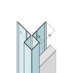 Protektor Nr.: 9402 Kantenprofil ohne Schnittkantenüberdeckung Alu