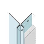 Protektor Nr.: 9430 Kantenprofil ohne Schnittkantenüberdeckung Alu