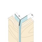 Protektor Nr.: 9439 Kantenprofil Y ohne Schnittkantenüberdeckung Alu