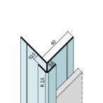 Protektor Nr.: 9449 Kantenprofil mit Schnittkantenüberdeckung Alu EV1