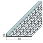Protektor Nr.: 9699 Lüftungswinkel einseitige Ovallochung Alu