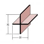 Protektor Nr.: 3914 Scheinfugenprofil Estrich PVC