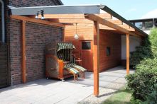 Protektor Nr.: 85891 Dachrinnen-Set für Terassenüberdachung NW 100 dunkelbraun