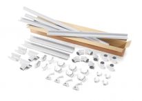 Protektor Nr.: 85906 Dachrinnen-Set für Gartenhäuser NW 100 weiß