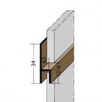 Protektor Nr.: 3534 Fugen-h-Profil horizontal PVC