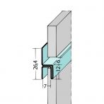 Protektor Nr.: 9061 Fugen-h-Profil horizontal Alu