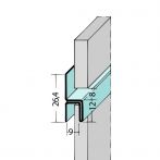 Protektor Nr.: 9062 Fugen-h-Profil horizontal Alu