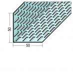 Protektor Nr.: 9073 Lüftungswinkel beidseitige Rechtecklochung Alu