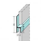 Protektor Nr.: 9086 Fugen-h-Profil horizontal Alu EV1