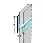 Protektor Nr.: 9087 Fugen-h-Profil horizontal Alu EV1