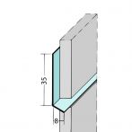 Protektor Nr.: 9092 Fugen-h-Profil horizontal Alu