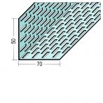 Protektor Nr.: 9302 Lüftungswinkel beidseitige Rechtecklochung Alu