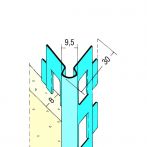 Protektor Nr.: 1015 Kantenprofil für den Innenputz