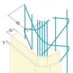 Protektor Nr.: 11601 Drahtrichtwinkel für den Innen- und Außenputz