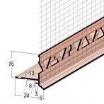 Protektor Nr.: 37946 Ansteckprofil an Rolladenkasten/Raffstorekasten mit Gewebe 6 mm