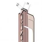 Protektor Nr.: 38614 Anputzdichtleiste mit Schattenfuge