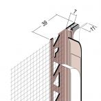 Protektor Nr.: 38807 Anputzdichtleiste mit Membran