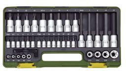 Proxxon Steckschlüsselsatz Zoll HEX Zoll + Zoll TX Zoll 1/2 Zoll +1/4 Zoll 42-teilig