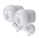 Mr Beams LED-Außenstrahler mit Bewegungsmelder | Batteriebetrieben | 2x400 Lumen