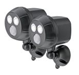 Mr Beams LED-Außenstrahler mit Bewegungsmelder | Batteriebetrieben | 2x400 Lumen