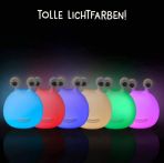 MegaLight Nachtlicht Momo Moon mit Akku | Dimmbar | inkl. USB Kabel