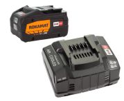 Rokamat Premium-Paket Akku: Schnellladegerät ASC 145 + 1 Zusatz-Akkupack 10 Ah