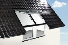 Roto EFF Rx221A14 Eindeckrahmen (2x1) Ziegel - Aluminium - Maße: 740x780 mm (074/078)