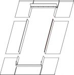Roto EDM Qx400 CU Eindeckrahmen Metall- Stehfalz - Kupfer - Maße: 550x780 mm (055/078)