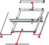 Roto EDX Qx200 AL Eindeckrahmen Universal (bauseitig) - Aluminium - Maße: 550x780 mm (055/078)