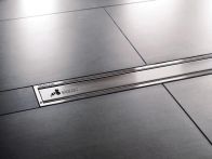 Schlüter KERDI LINE KL A Gravur Rost/Rahmen - Edelstahl gebürstet