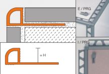 Schlüter RONDEC E/PRG Dekorprofil Außenecke