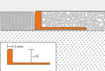 Schlüter SCHIENE AV Abschlussprofil 2,5 m