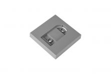 Schellenberg Wandhalter silbergrau 79x79x13 cm für Handsender 2 Kanal/4 Kanal