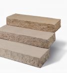 Seltra Blockstufe MANDRA spaltrau 15x35 cm Gelb-Hellbeige Naturstein