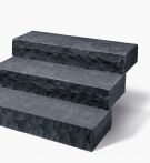 Seltra Blockstufe KARAT PLUS 15x34-36 cm Anthrazit-schwarz Naturstein