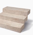 Seltra Blockstufe Toledo geschliffen Braun-Beige, Naturstein - 15x35x100 cm