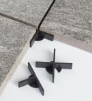 Seltra Fugenkreuz EMP mit Bodenplatte Schwarz (10 Stück)