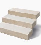 Seltra Blockstufe Orello Crema Cremebeige, rotationsgestrahlt & gebürstet, Naturstein - 15x35 cm