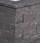 Seltra Kloster-MS Mauerstein Sanoku Ele Anthrazit-Schwarz, Naturstein - 15x20x40 cm