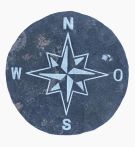 Seltra Kompassplatte Limestone Dunkelgrau Naturstein