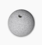 Seltra Kugel Bravo gestockt Durchmesser Edelgrau, Granit - mit Bohrung