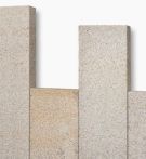 Seltra Palisade SOL EXACTA+ geflammt Rötlich-Gelb-Grau, Naturstein - 8x25x100 cm